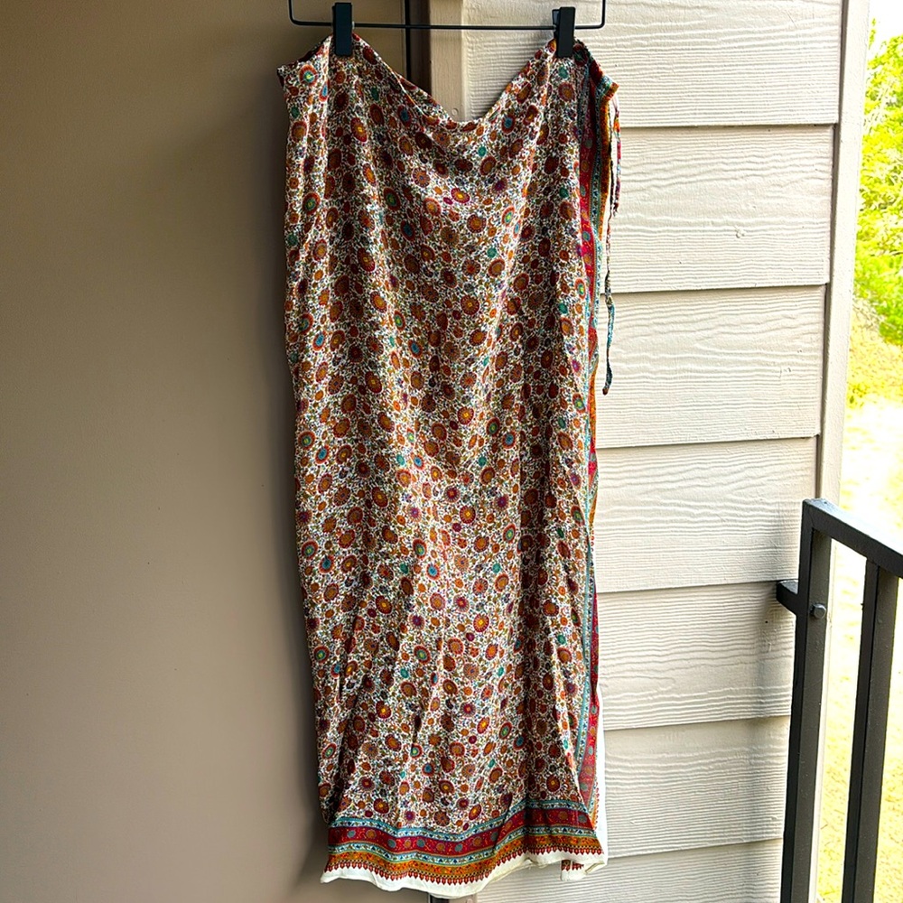 Malia Mills swim sarong skirt wrap Med